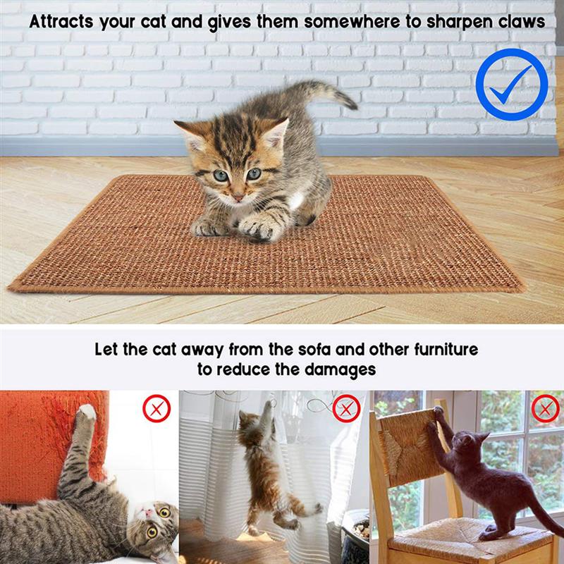 Cat Scratching Mat Made With Natural Sisal